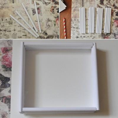 cách làm khung ảnh treo tường bằng giấy